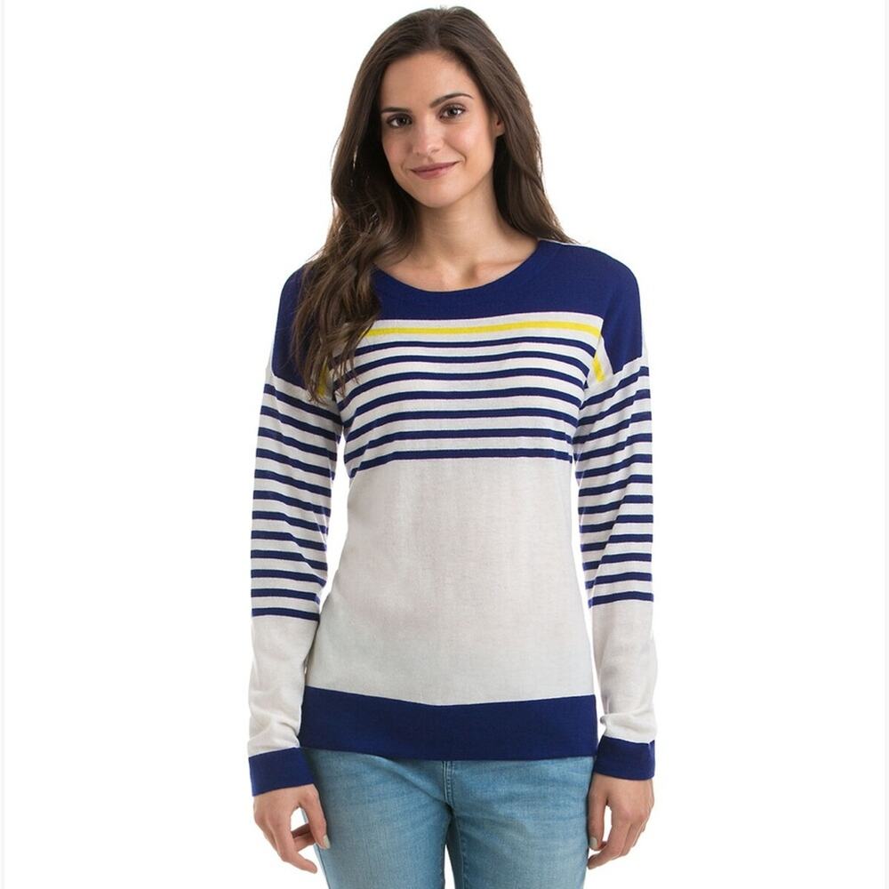 Vineyard Vines Stripe 100% Merino Wool Boatneck Sweater